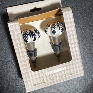 BNIB Casa Decor Wine Bottle Stoppers 2-Pack • Gift, Handmade, Bridal Shower